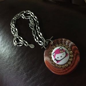 Tarina Tarantino Pink Head Necklace
