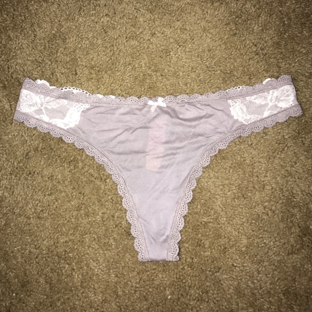 VS Satin and lace thong NWT