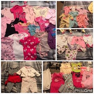 0-3 month baby girl lot