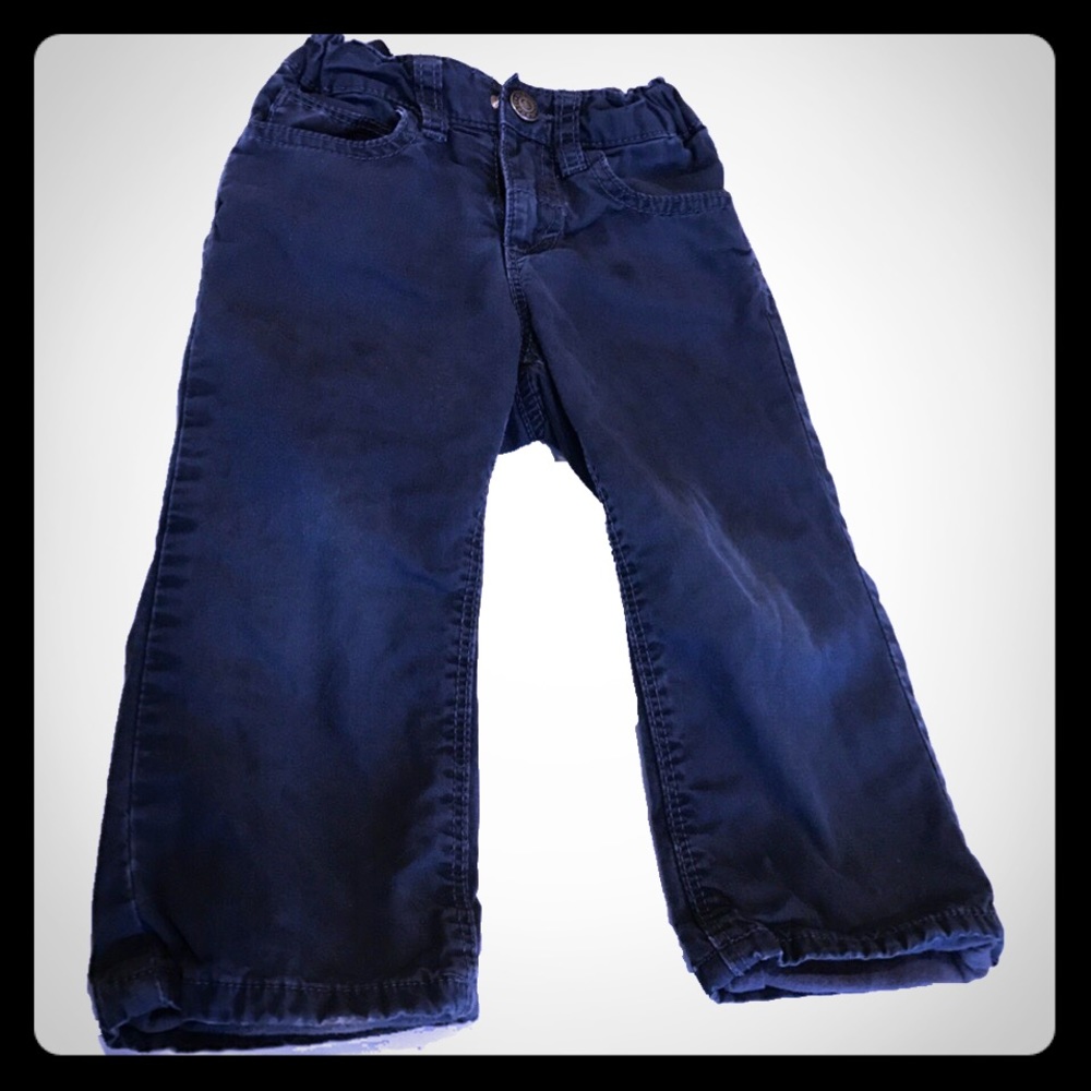 Navy blue Casual Lined Pants - Toddler