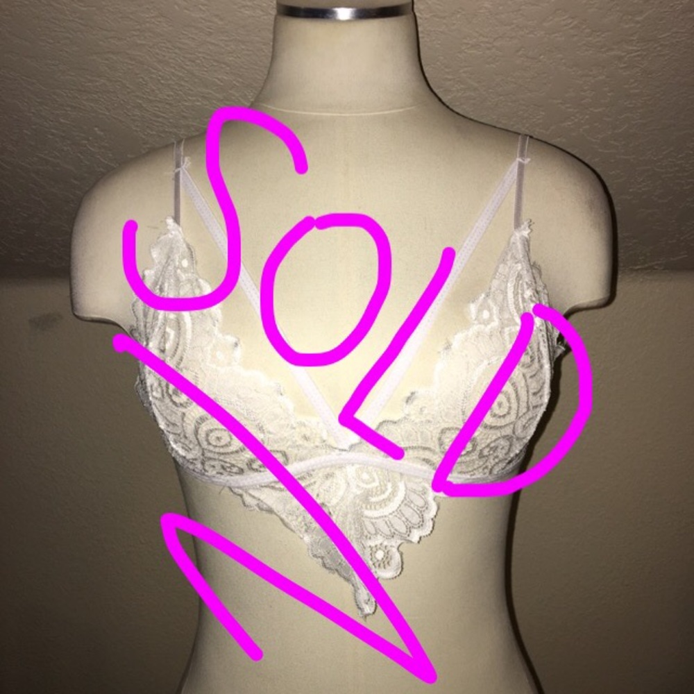 SOLD LOCALLY White Lace Bralette