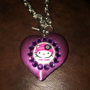 Purple Pink Head Necklace