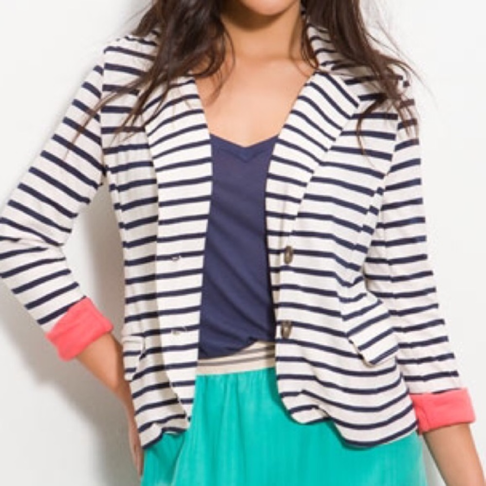🎉HP🎉 Splendid striped blazer S