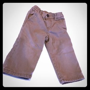 Toddler boys tan LINED corduroys - EUC