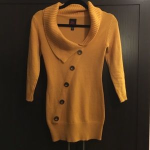 Mustard Yellow 2bebe Sweater Tunic