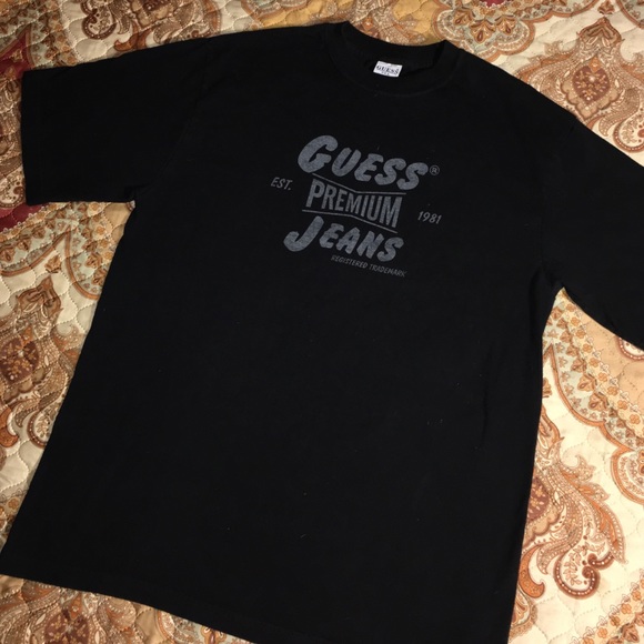 Guess Other - Vintage GUESS USA Premium Jean Print T Shirt