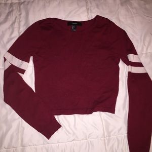 long sleeved crop top