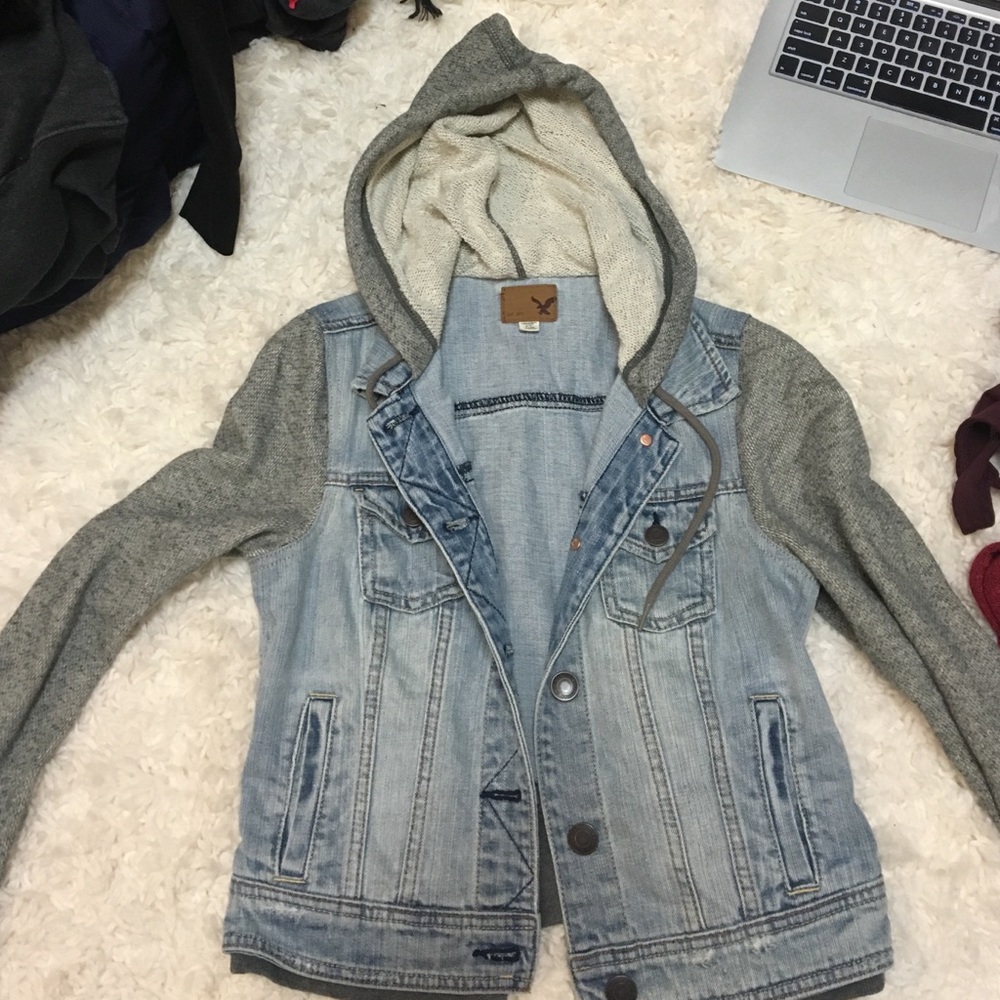 Hoodie jean jacket