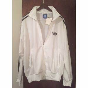 NWT Adidas Firebird White Track Jacket