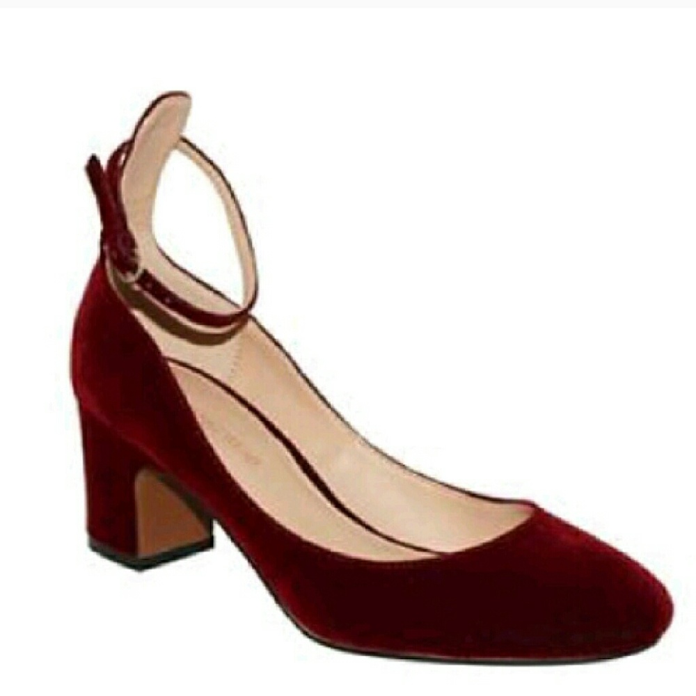 ISO Who What Wear Target Velvet Ankle Strap Pump
