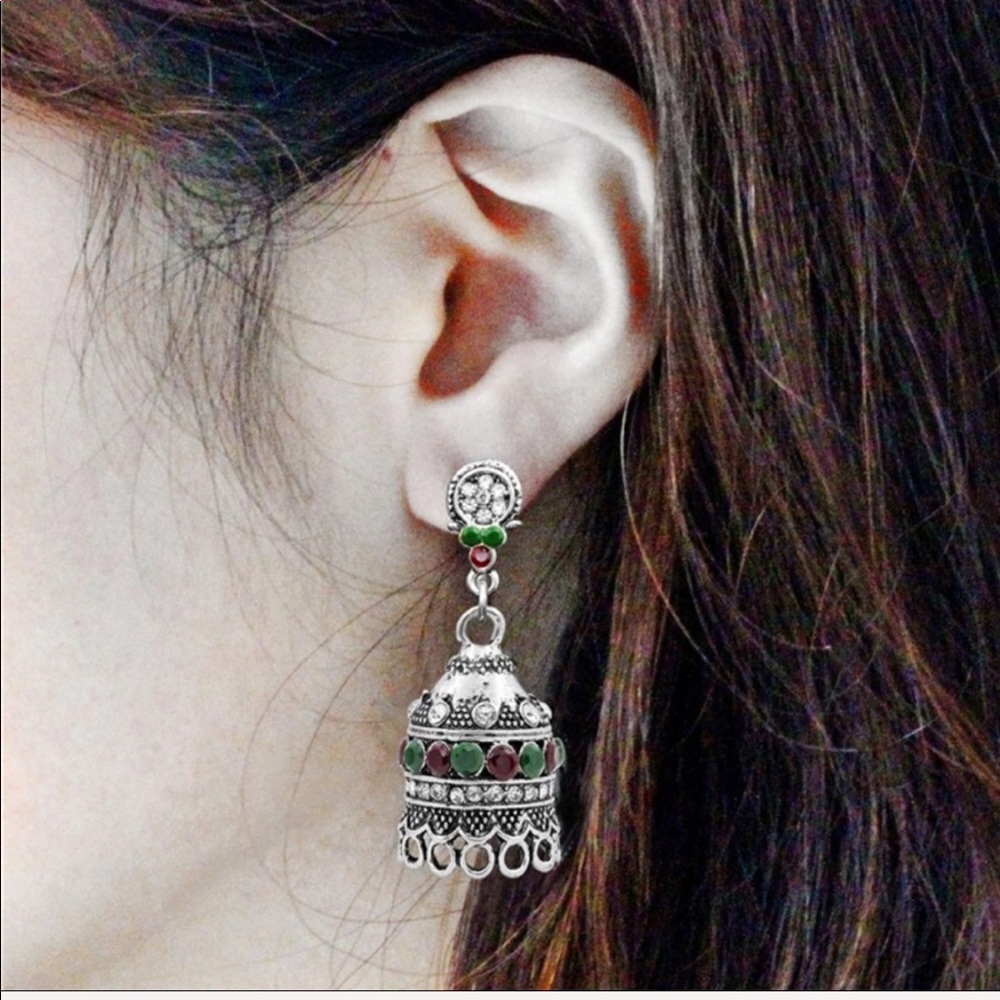 Turkish Vintage Dangle Bell Boho -Gold or Silver