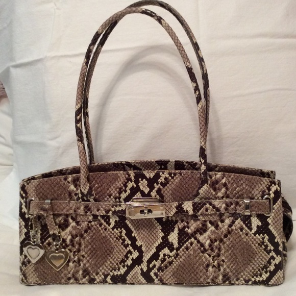 Stuart Weitzman Handbags - Stuart Weitzman Python satchel oblong unique size.
