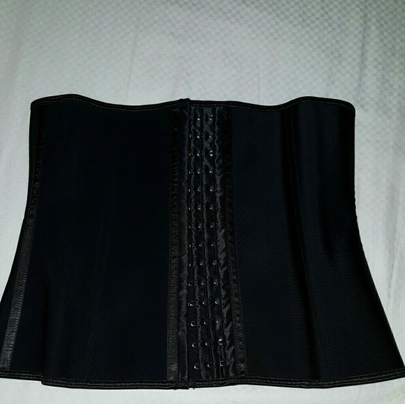 100 % Latex Waist Trainer 9 steel bonning  3 hook - Picture 3 of 6