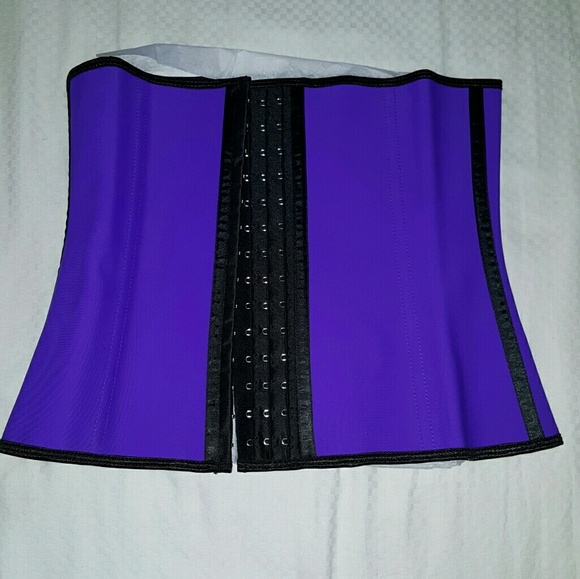 100 % Latex Waist Trainer 9 steel bonning  3 hook - Picture 4 of 6
