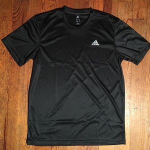Medium Black Addidas Sport Workout Training Tee