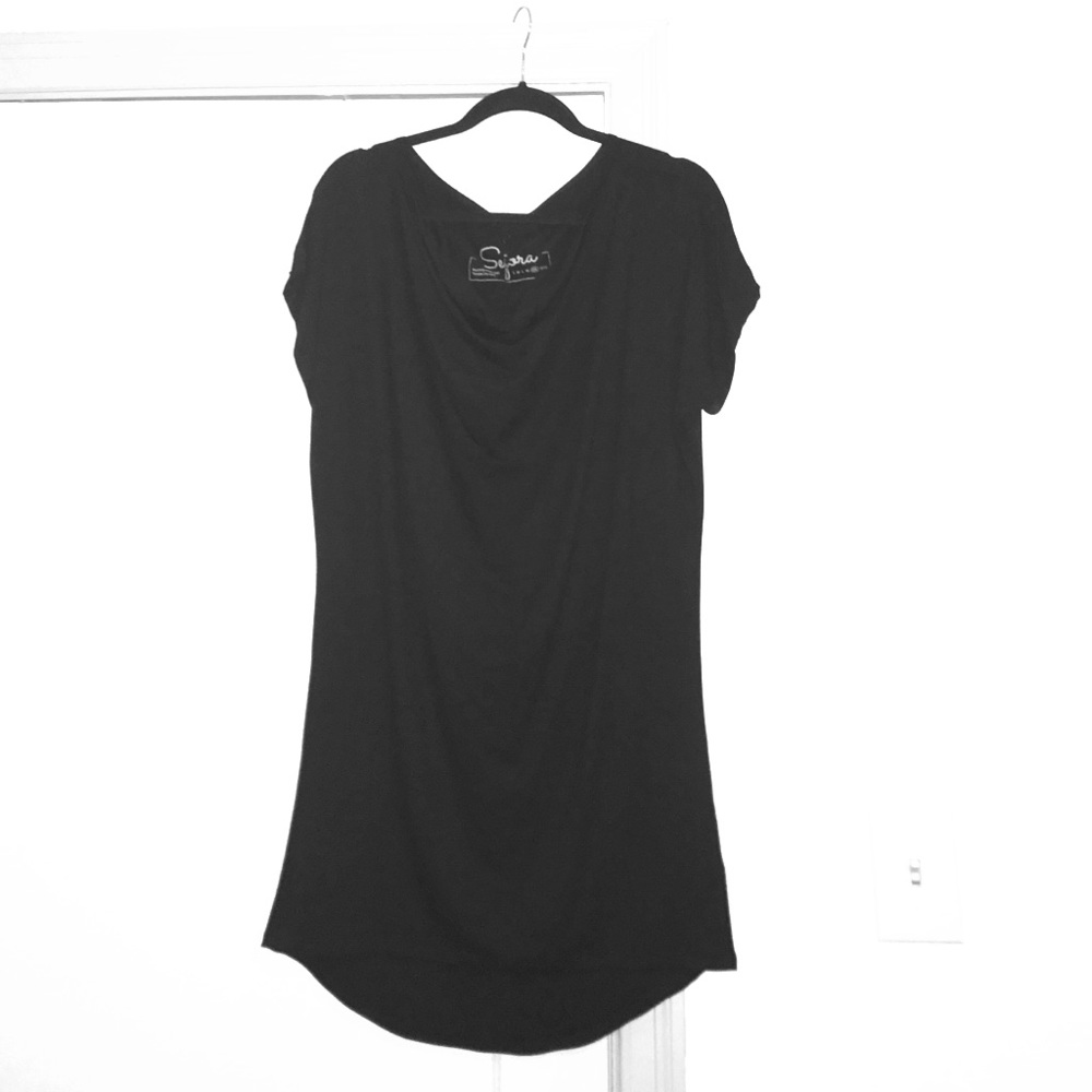 Cowl Neck Little Black Dress