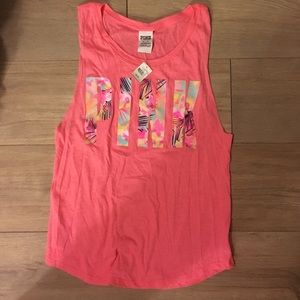 Pink brand tank