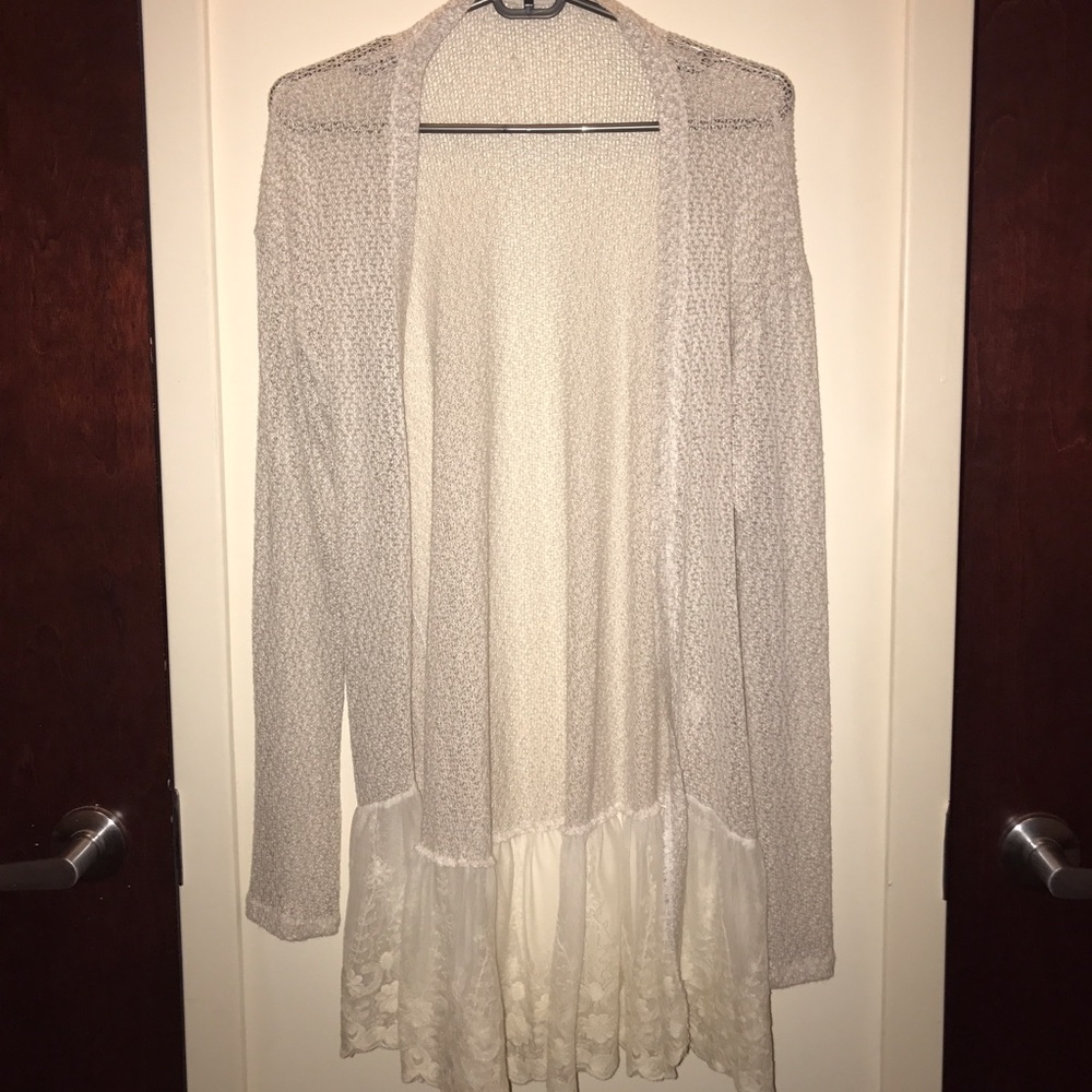 American Rag cover up with lace trim