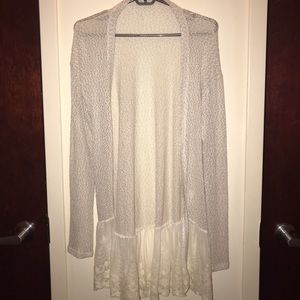 American Rag cover up with lace trim
