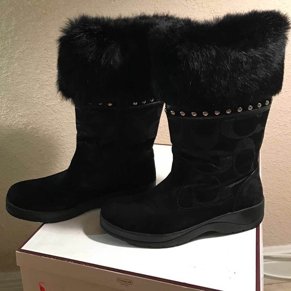 Coach Black Boots