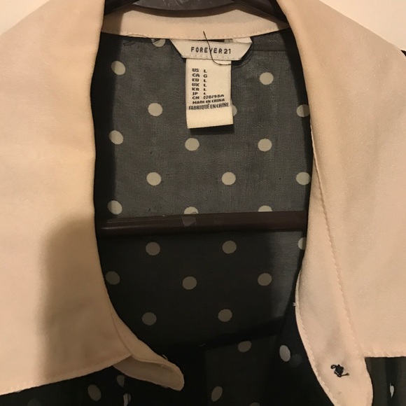 Polka dot sheer shirt - Picture 2 of 3