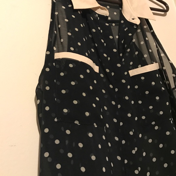 Polka dot sheer shirt - Picture 3 of 3