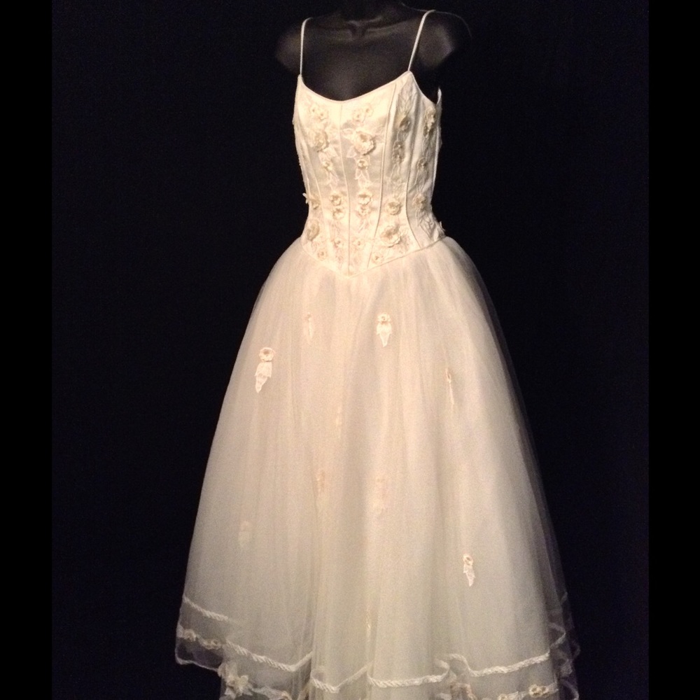 Mary's Wedding Dress Silk Ivory Sleeveless  Size 8