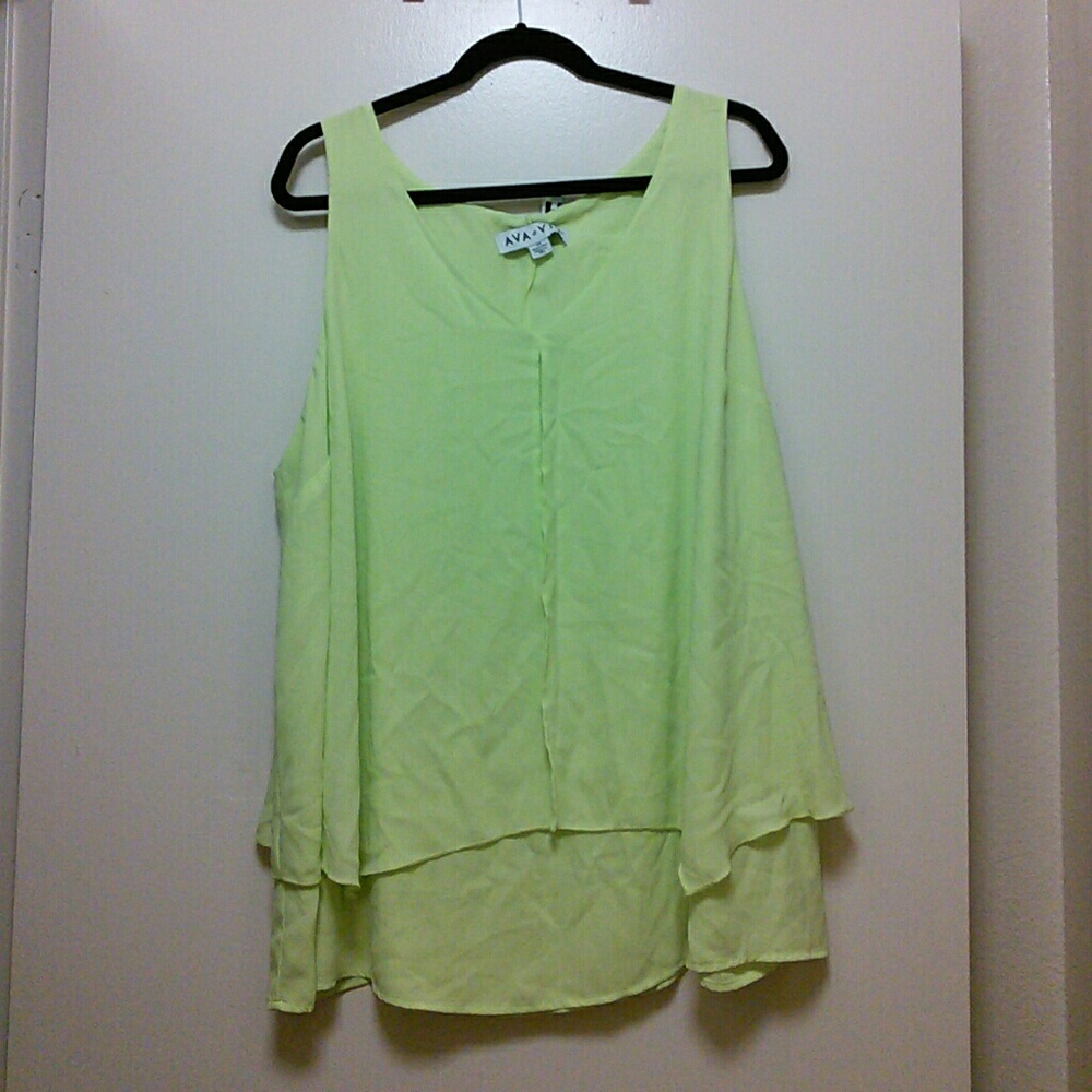 Neon Yellow Blouse