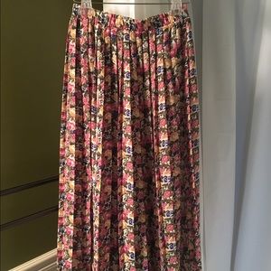 Vintage Pleated Floral Skirt/Dress