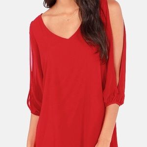Lulu red dress