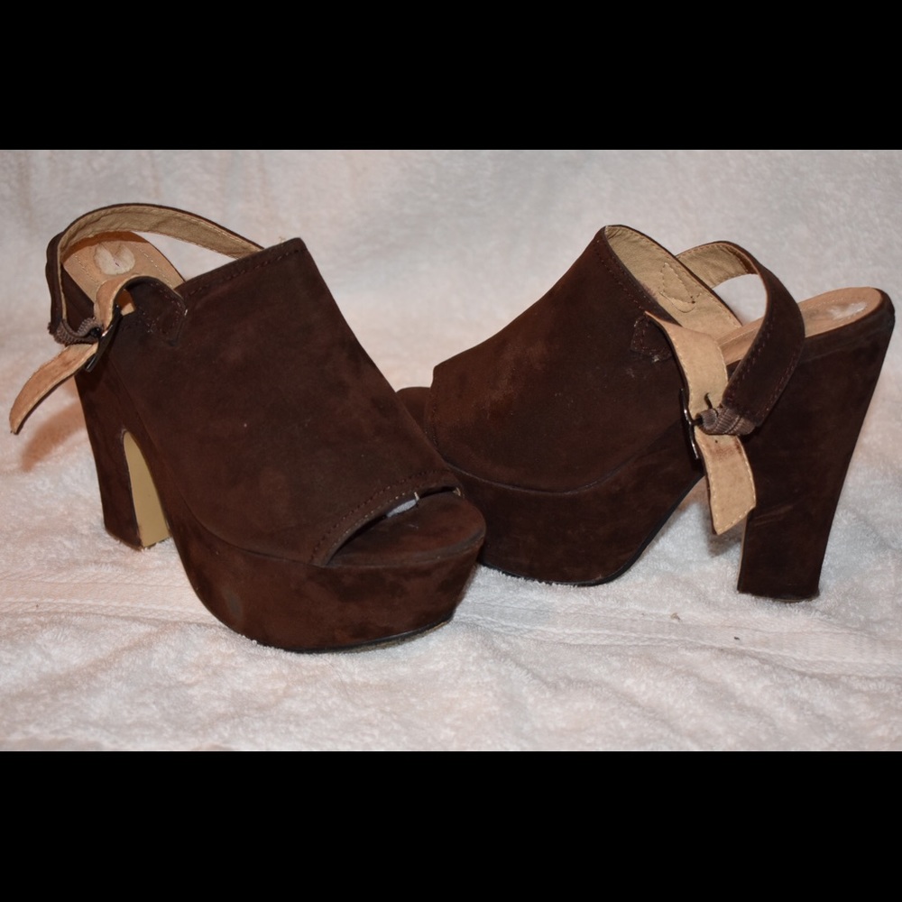 Retro Brown Suede Shoes