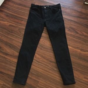 Zara black mid rise jeans