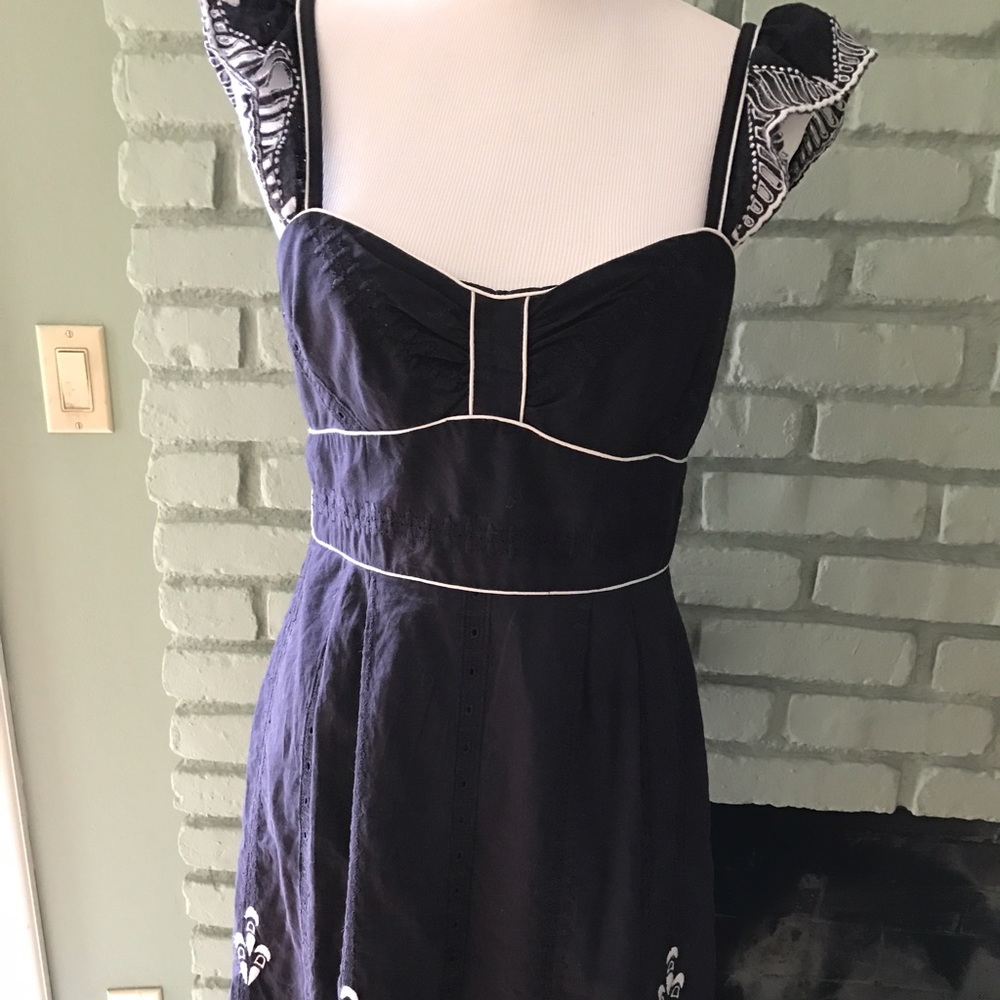 Nanette Lepore Embroidered Sleeveless Dress 8