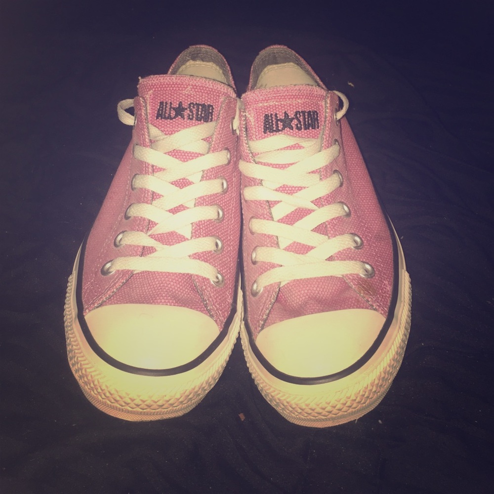 Pink All-Star Converse, Size 9.