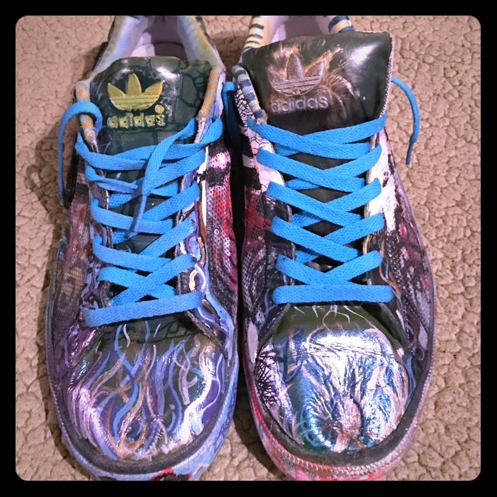 Adidas Basquiat artistic train wreck Nikes yikes