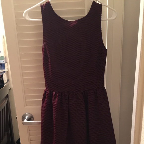 Little Burgundy Dress by Aqua - Picture 2 of 4