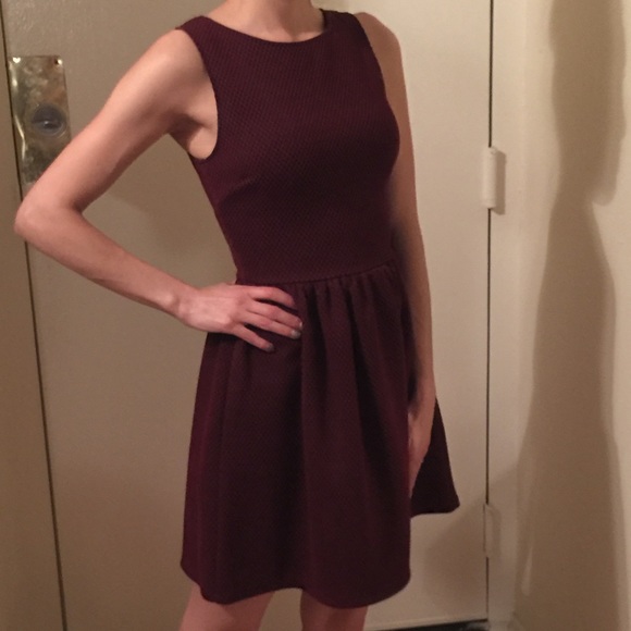 Little Burgundy Dress by Aqua - Picture 1 of 4