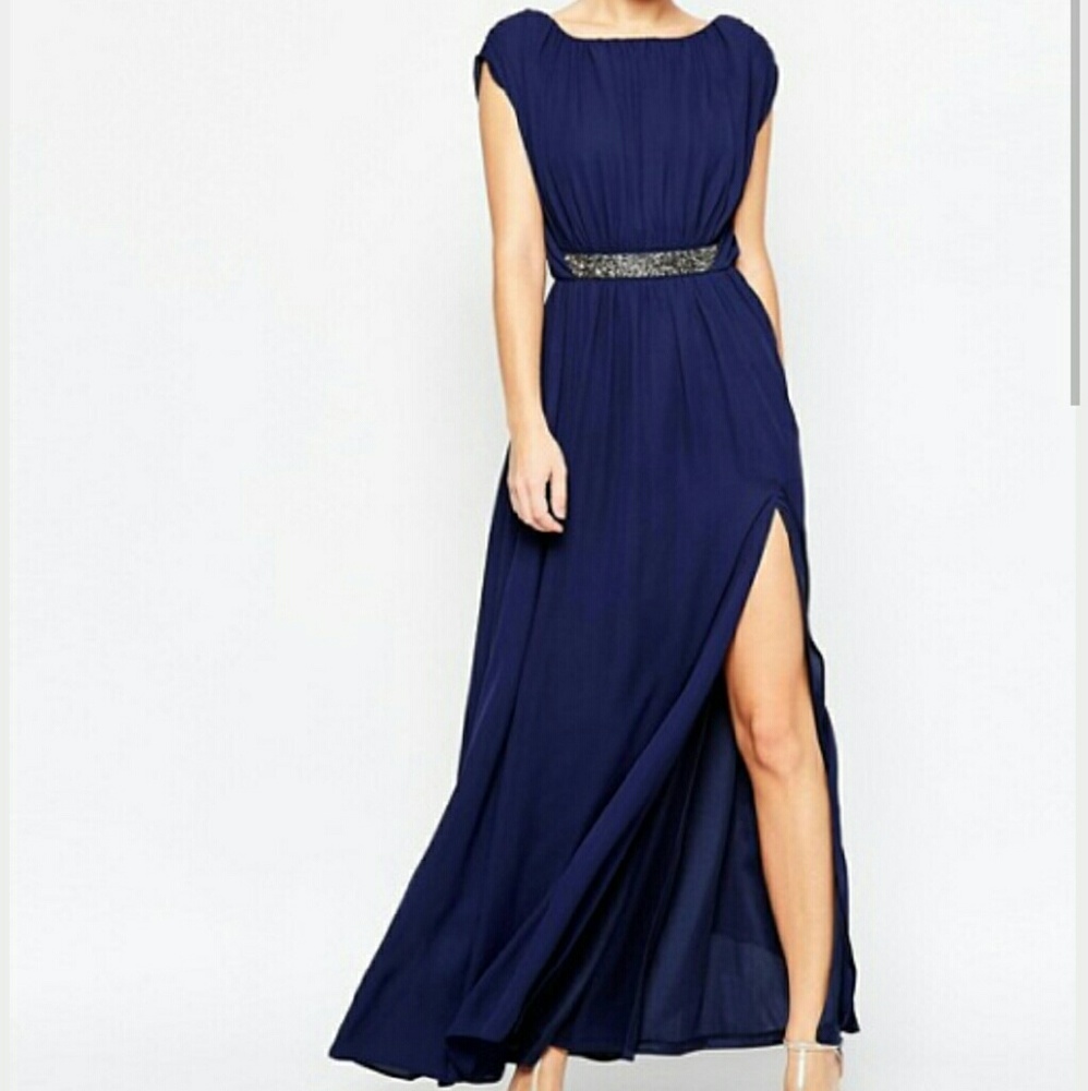 ASOS | ASOS Embellished Waist Maxi Dress