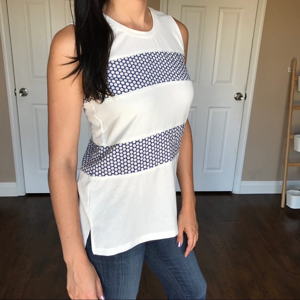 CLOSET SALE ⭐️ NWT Blue Dot Tank Top