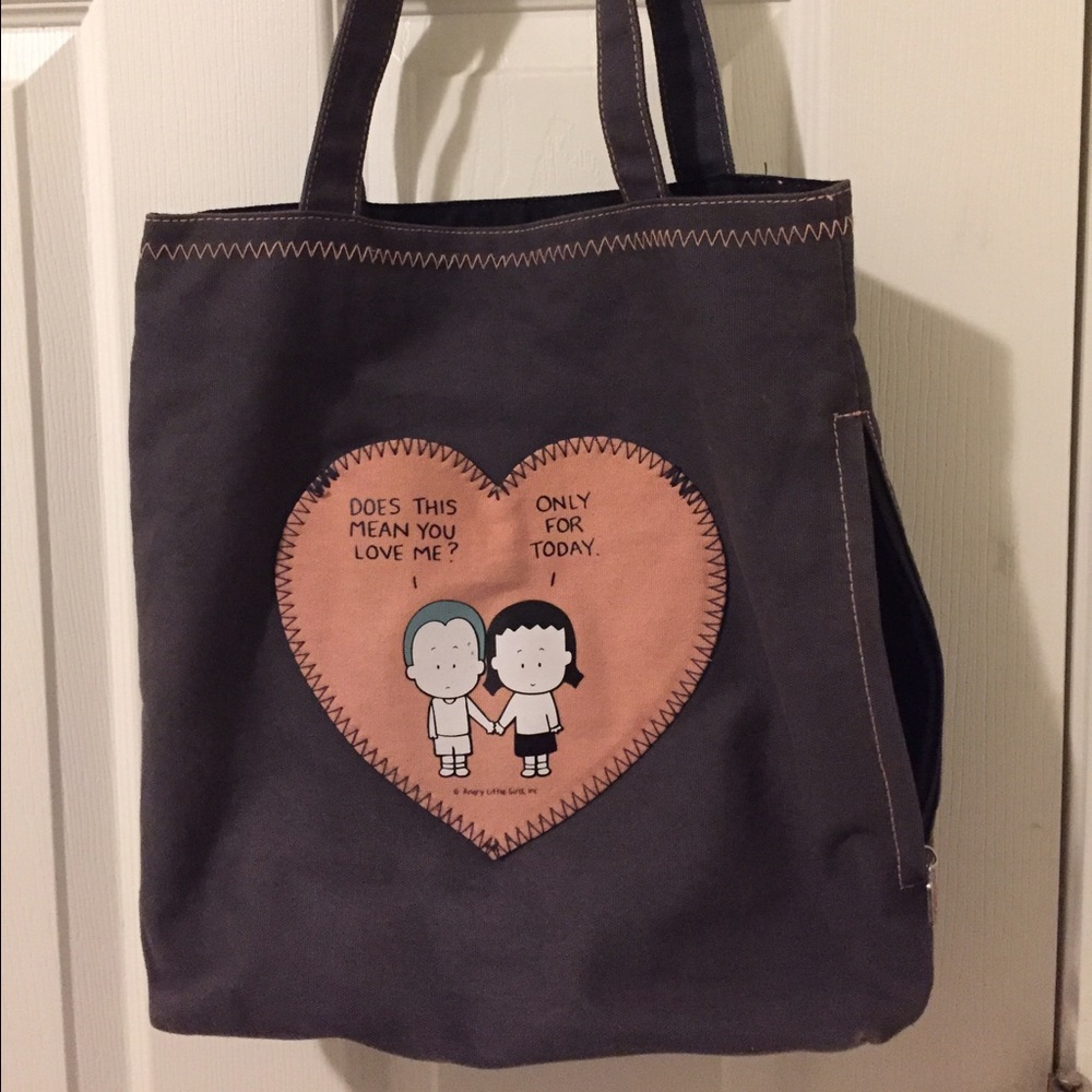 Little Angry Girl Tote Bag