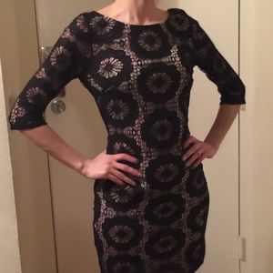 Lace black dress
