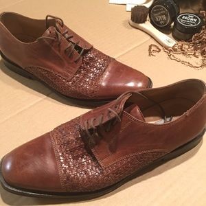 Johnston & Murphy Domani woven oxfords