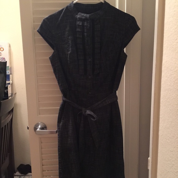 Adorable Dark Denim Dress - Picture 2 of 4