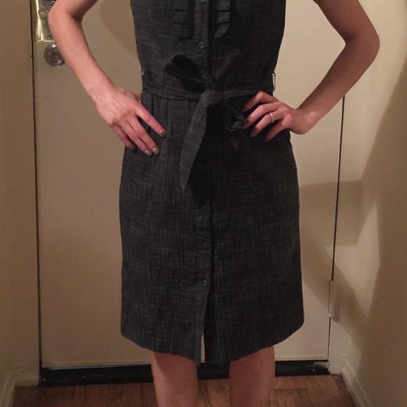 Adorable Dark Denim Dress - Picture 4 of 4