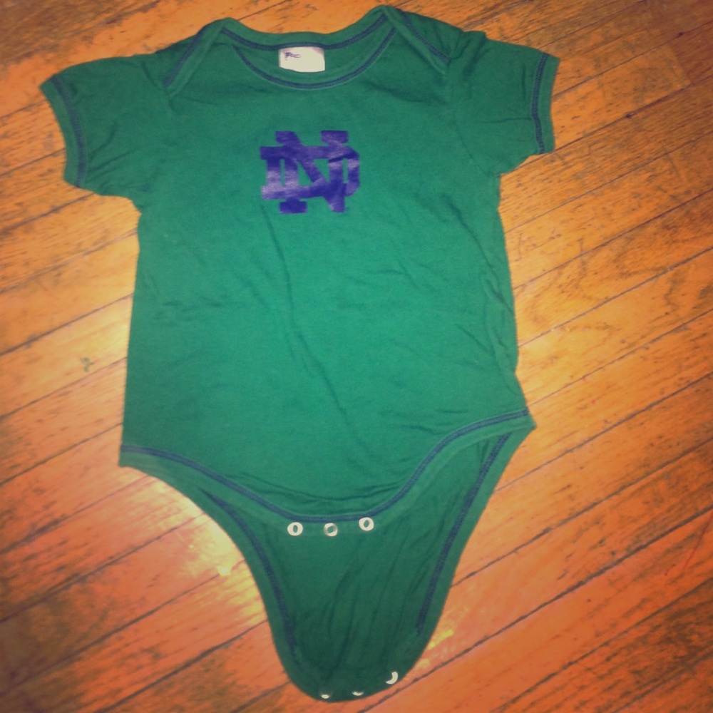 Norte Dame Onesie Size 12 Mo.
