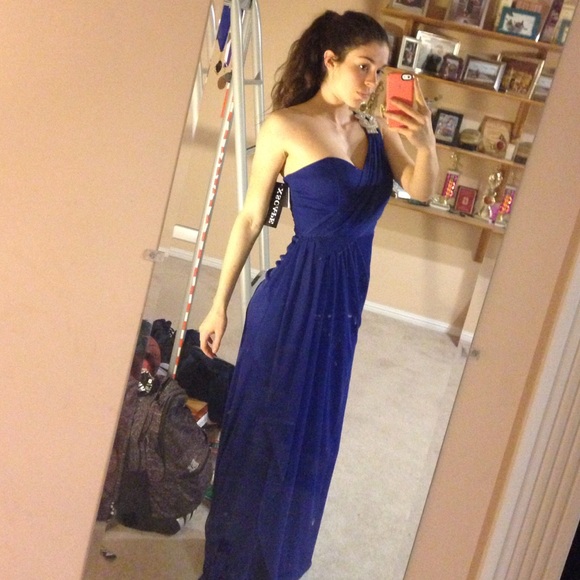 Blue prom ball formal dress gown long - Picture 3 of 4