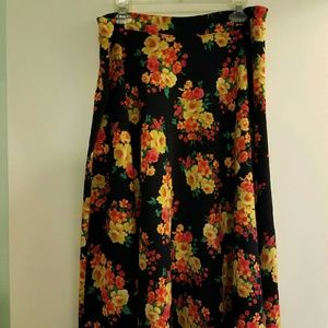 Floral circle skirt