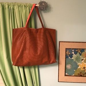 Street Level Orange Tote Bag