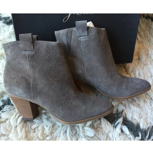 J.CREW EATON SUEDE BOOTIE Green Brown - Size 6 NWT - Picture 2 of 4