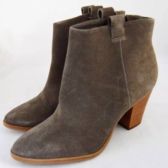 J.CREW EATON SUEDE BOOTIE Green Brown - Size 6 NWT - Picture 4 of 4
